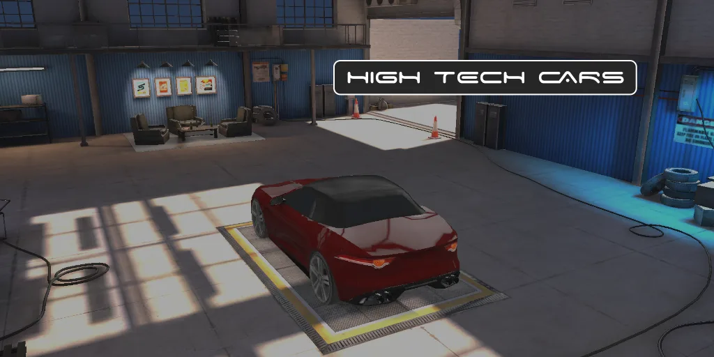 The racing environment and in-game view.